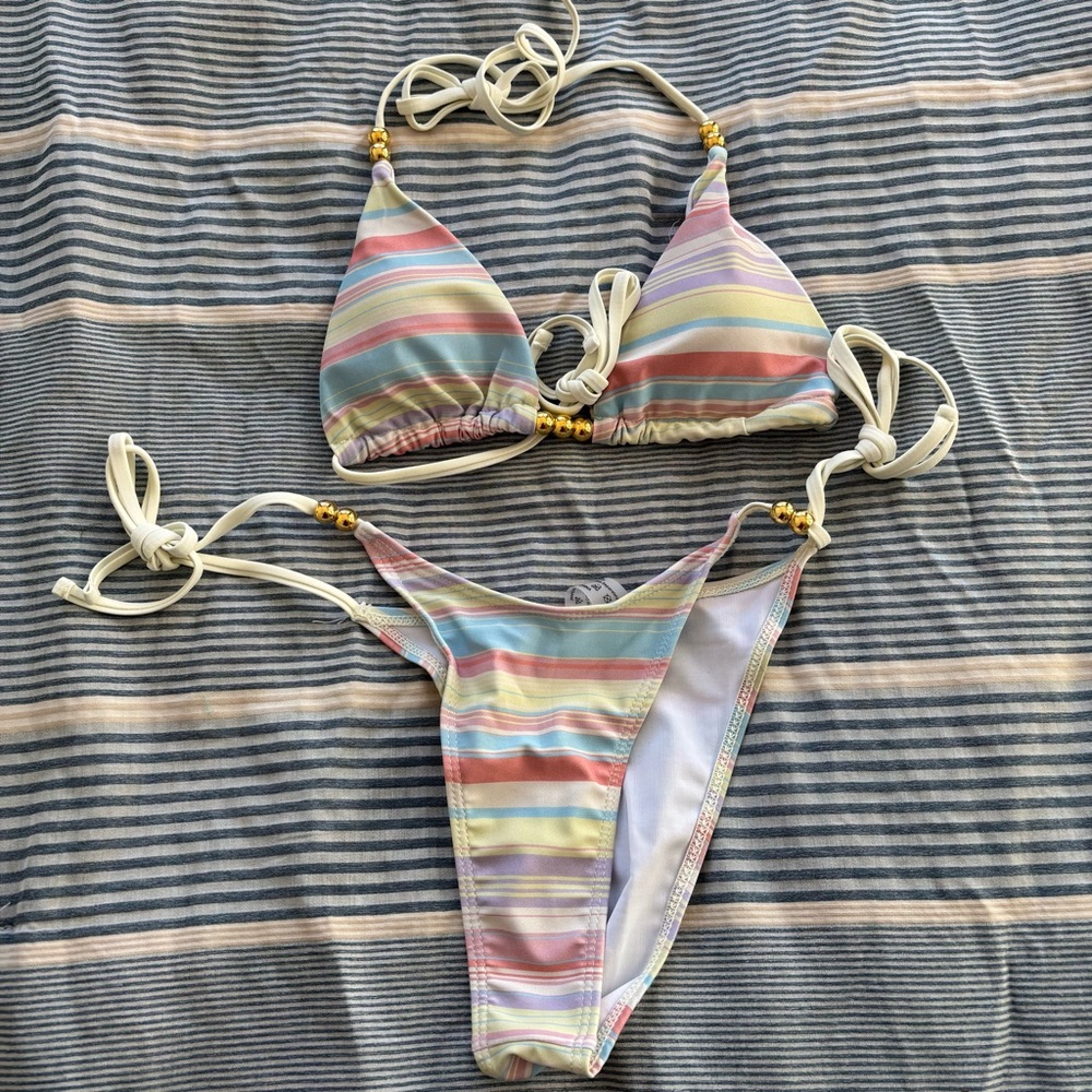 NWT Multicolor Bikini Coverup Size Small